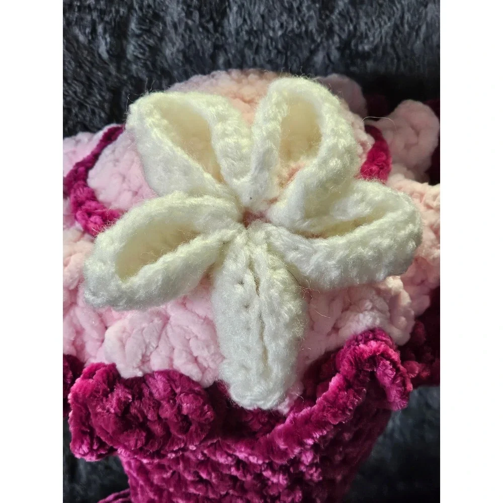 Handmade Crochet Knitted Flamingo Pink‎ 14
